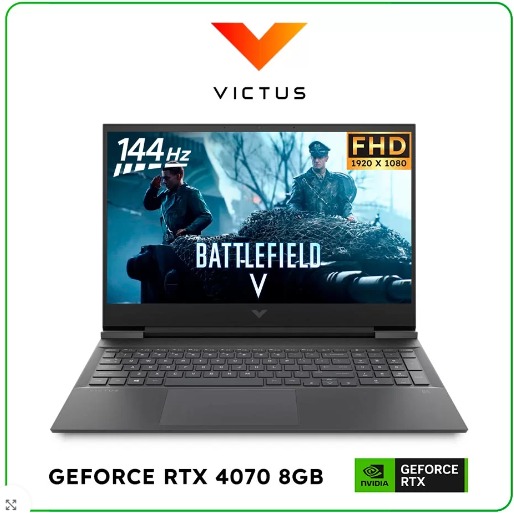 LAPTOP HP VICTUS 16-R0085CL INTEL CORE I7 13700HX / 16GB RAM / 1TB SSD / 16.1” FHD (1902X1080) 144HZ / NVIDIA RTX 4070 8GB / WINDOWS 11 (601215)